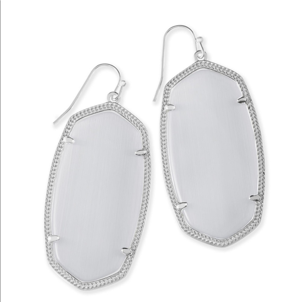 Kendra Scott Danielle Earrings in sliver and Slate
